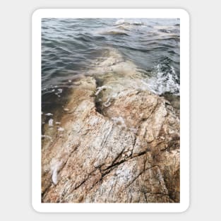 Rocks at High Tide Sticker